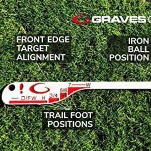 Graves Golf Alignment & Ball Position Trainer (ABT) for Left Handed Golfers